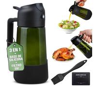 ARVOMA Spray Olio per Friggitrice ad Aria - Dispenser Olio Spray 2 in 1 Antigoccia - Dosatore e Vaporizzatore Olio in Vetro per Cucina Sana, Insalate, BBQ e Cottura Leggera