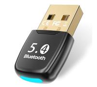 Arvoni Adattatore Bluetooth per PC 5.4, Bluetooth Dongle Plug and Play, Adattatore USB Bluetooth per Windows 11/10/8.1, chiavetta Bluetooth per PC, laptop, mouse, tablet, cuffie, 7 ingressi