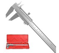 Arvoni Piedino a scorrimento, 0-150 mm, strumento di misurazione di precisione regolabile 0,02 mm, per misurazioni esterne, interne, profondità e passo, misura professionale/casa/industria con