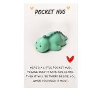 ARVOV Pocket Penguin Hug, regalo di pinguino, pinguini piccolo abbraccio, regali incoraggianti, regali di conforto, get well soon veleno, mini pinguino giocattolo decorazione (dinosauro)