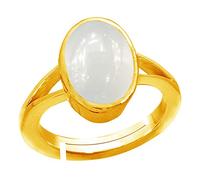 Arwacraft Anello con pietra di luna arcobaleno da 5,00 carati, anello con pietra di luna naturale, per donne e uomini-B0CK8G5DMRNAMZ, Small, Gemma