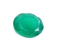 Arwacraft Anello in onice verde naturale da 8,40 ratti/7,60 carati, taglio ovale, pietra preziosa B093LR98MRNAMZ