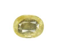 Arwacraft Ceylon Mined Yellow Sapphire Gemstone Pukhraj Loose Stone 4.11 Ratti 3.68 carati Certificato naturale sciolto Gemstone-B0CKX8ZWMRNAMZ