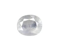 Arwacraft Cuscino in zaffiro bianco naturale, pietra Pukhraj, 5,25 Ratti certificato-B0DFWRBKMRNAMZ
