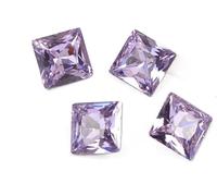 Arwacraft Hi International Aaa lilla viola quadrato 1 mm a 7 mm Cubic Zirconia Loose Stone Cz, Zircon-B0CQ53M7MRNAMZ, Small, Gemma