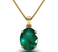 Arwacraft Medaglione con ciondolo color verde smeraldo naturale certificato 10.00 ratti, per uomini e donne (M187)-B0DRD6Q8MRNAMZ, piccolo, gemma, Small, Gemma
