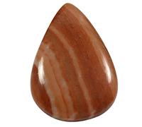 Arwacraft Pietra preziosa sciolta naturale 46.65Cts Oh10-B09BNK1KMRNAMZ di Cabochon della pera dell'agata del merletto rosa, Small, Gemma