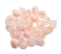 Arwacraft Quarzo rosa naturale Rune-B09CMR4XMRNAMZ