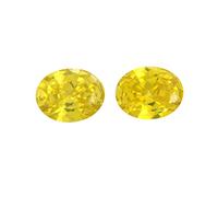Arwacraft R.K Zircone giallo 20,50 carati 2 pezzi 10,25 Ratti Cubic Zirconia by Lab Certified Gemstone-B08JJ7G6MRNAMZ