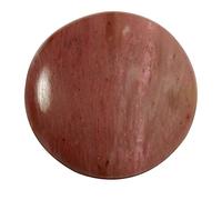 Arwacraft Rosa Tulipano Quarzo Rotondo Cabochon Naturale Sciolto Gemma 41.35Cts Qg39-B09CDKK7MRNAMZ, Small, Gemma