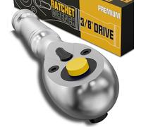 Arwealxs Chiave a Cricchetto 3/8'', 10.5cm Cricchetto Reversibile, Impugnatura a Cricchetto con 72 Denti, Chiavi Inglesi a Bussola, Per la Riparazione di Mobili, Auto