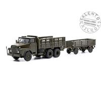 Arwico 85.005134 camion militare Henschel HS 3-14 HA 6x6 con rimorchio aperto in