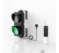 ARWNMADH Lampada Semaforica, Semaforo LED, Semaforo Stradale, Semaforo Rosso/Verde, Luce Semaforica, Distanza di Controllo Remoto 1000 Metri, Adatto per Uso Esterno