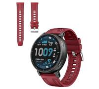Arxonis Cinturino sportivo in silicone per Amazfit Active Max, a sgancio rapido, morbido, traspirante e a prova di sudore, per uomo e donna, rosso