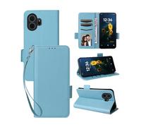 Arxonis Custodia a portafoglio per TCL NxtPaper 70 Pro 5G con blocco RFID, custodia ibrida in poliuretano TPU con slot per schede, chiusura magnetica, cavalletto con cordino abbinato (pelle modello