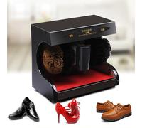ARYESOR Lucidatrice per scarpe, lucidatrice automatica per scarpe a sensore, lucidatrice elettrica automatica per scarpe in pelle per uso domestico,Nero
