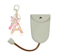 ARYIMYDP 1 Pezzo Set di Portachiavi con Iniziale A e Ciondolo Farfalla, Incluso Portachiavi con Coperchio Estraibile, Perfetto per Adolescenti, Ragazze e Donne come Regalo, Elegante e Portatile