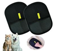 ARYIMYDP 2 pezzi Guanto Togli Peli Gatto, Guanto Magnetico Peli Cane, Guanti Rimuovi Peli Animali, Guanti Riutilizzabili per Districare i Peli da Vestiti e Divani