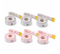 ARYIMYDP 6 Pz Metro a Nastro 1.5 Metri, Centimetro per Misurazione Corpo, Centimetro da Sarta per Cucire, braccia e vita, Adatto per il Controllo Della Linea e per Stilisti di moda