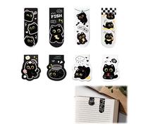 ARYIMYDP 8 Segnalibri con Magnete a Forma di Gatto, Accessorio Letterario Delizioso e Funzionale, Per Tenere il Segno con Facilità, Regalo Perfetto per Chi Ama i Gatti e la Lettura