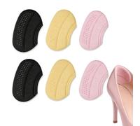 ARYIMYDP Cuscinetti Tallone per Scarpe 3 Paia 8mm Spessi, Autoadesivi e Antiscivolo per Scarpe Troppo Grandi, Proteggi Tallone da Vesciche & Sfregamenti (Nero, Nude, Rosa)