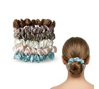 ARYIMYDP Set di 6 Elastici in Finta Seta, Morbidi e Delicati Sui Capelli, Eleganti Elastici Satinati, Ideali Per le Ragazze Che Vogliono Farsi Una Coda Di Cavallo, Disponibili in Sei Colori