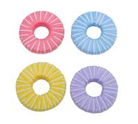 Arythia 4 Pesi per Cucito, Set 5 cm Pesi per Tessuti Rotondi a Righe, Accessorio Sartorio Compatto per Tagliare Stoffa e Cartamodello, Utile per Stirare e Disegnare