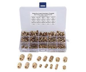 Arythia 420 Pz Inserti Filettati per Plastica, Boccole Filettate in Ottone M2 M3 M4 M5, Inserti a Caldo per Stampa 3D, Dadi da Incasso per CNC e Alloggiamenti