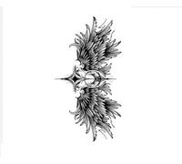 ARYU Corsage Herbal Tattoo Stickers Waterproof Female Long-Lasting Male Chest Front And Back High-End Tattoo Semi-Permanent Simulation Juice Stickers16×28cm