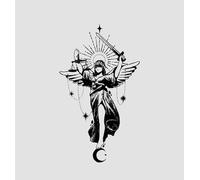 ARYU Dea Della Giustizia Adesivo Per Tatuaggio Impermeabile A Lunga Durata A Base Di Erbe Adesivo Per Tatuaggio Succhi Semi-Permanente 9.4 * 160 Cm