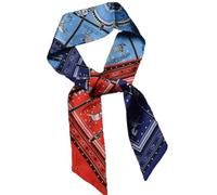 ARYU Sciarpa di seta di seta Fascia per capelli Gruppo di cavalli Solitario Moda Doppio Lato Stampato Mulberry Sciarpa di Seta svolazzante Cravatta Fazzoletti da collo, Zs06-1, 86*5