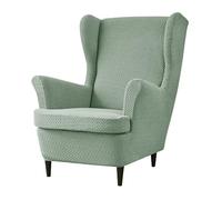 ARZARF Copripoltrona Wingback,Elasticizzato Antiscivolo Copripoltrona Wingback con Fodera per Cuscino T-Seat,Protezione Mobili per Poltrona Soggiorno Camera da Letto(Green)