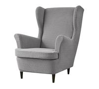 ARZARF Copripoltrona Wingback,Elasticizzato Antiscivolo Copripoltrona Wingback con Fodera per Cuscino T-Seat,Protezione Mobili per Poltrona Soggiorno Camera da Letto(Gray)