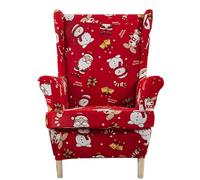 ARZARF Copripoltrona Wingback,Elasticizzato Copripoltrona Wingback con Fodera per Cuscino T-Seat,Antiscivolo Poltrona con Fondo Elastico per Soggiorno Camera da Letto(Style 2)