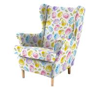 ARZARF Elasticizzato Copripoltrona Wingback con Fodera per Cuscino T-Seat,Copripoltrona in Poliestere Morbido e Confortevole,Copripoltrona Wingback Protezione Mobili,Lavabile in Lavatrice(Style 2)