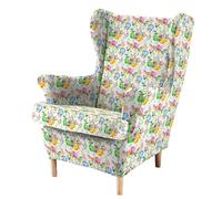 ARZARF Elasticizzato Copripoltrona Wingback con Fodera per Cuscino T-Seat,Copripoltrona in Poliestere Morbido e Confortevole,Copripoltrona Wingback Protezione Mobili,Lavabile in Lavatrice(Style 7)