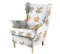 ARZARF Elasticizzato Copripoltrona Wingback con Fodera per Cuscino T-Seat,Copripoltrona in Poliestere Morbido e Confortevole,Copripoltrona Wingback Protezione Mobili,Lavabile in Lavatrice(Style 6)