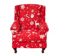 ARZARF Moderna Copripoltrona Wingback,Elasticizzato Stampa Copripoltrona Wingback con Fodera per Cuscino T-Seat,per Poltrona Soggiorno Casa Hotel,Quattro Stagioni(Style 2)