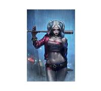 ARZARF Poster di film Harley Quinn, 17 poster su tela, decorazione per camera da letto, sport, paesaggio, ufficio, stanza regalo, stile sframe-40 x 60 cm