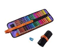ARZASGO Set di 36 matite colorate, matite colorate per adulti, per schizzi d'artista, matite da disegno premier, con custodia arrotolabile in tela e temperamatite