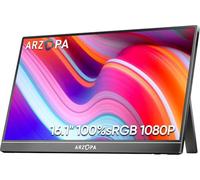 ARZOPA 16.0" Monitor Portatile 2.5k, Display HDR 2560x1600, 500nits 8bit QHD, Monitor Portatile USB-C HDMI per Laptop, 16:10 IPS, Supporto Unipolare per Mac PC PS4/5 Xbox Switch