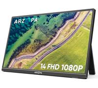 ARZOPA Monitor Portatile, 14,0 Pollici Portable Monitor, 1920x1080 FHD, IPS con HDMI/Type-C/USB-C, Mini Schermo Portatile, Doppio Altoparlante Integrato per laptop/PC/Mac/PS5 /Xbox