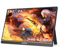 ARZOPA Monitor Portatile, 16.1 Pollici 144HZ 1920×1080 FHD, IPS Monitor Schermo with HDMI/Type-C/USB-C, Gioco di cura degli occhi Portable Monito