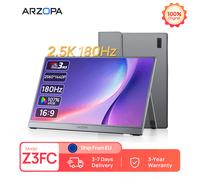ARZOPA Monitor portatile esterno da 16,1 pollici 2,5 k 180 Hz Schermo HDR IPS Secondi display per PC per giochi che funzionano ovunque Z3FC
