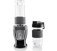 Arzum 500 W Personal Blender Smoothie Maker, 570 ml e 400 ml, senza BPA, lame in acciaio inox, anello in silicone antiscivolo, funzionamento con un tasto, nero