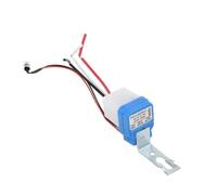 AS-10 Interruttore di controllo della luce da 12 V con sensore fotocellula integrato, accensione e spegnimento automatico per lampioni, portico e lampade da giardino, interruttore crepuscolare per