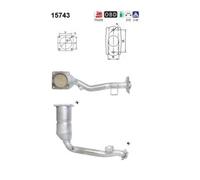 Catalizzatore 15743 AS per PEUGEOT CITROËN