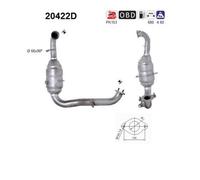 ASA Selection Catalizzatore AS 20422D 80 kW 109 CV per Ford Focus II e Mazda 3 1.6