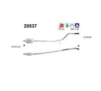 As 28537 Catalizzatore per Peugeot 206 2A/C