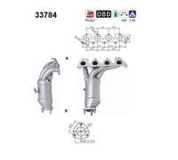 AS Catalizzatore per VW Golf V 1K1 1.4 16V Polo 9N_5M1 521 Seat Ibiza IV 6J5